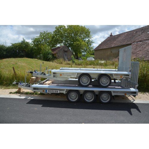 Vlemmix Porte-engin 400 x 180 – Remorque 3 Essieux